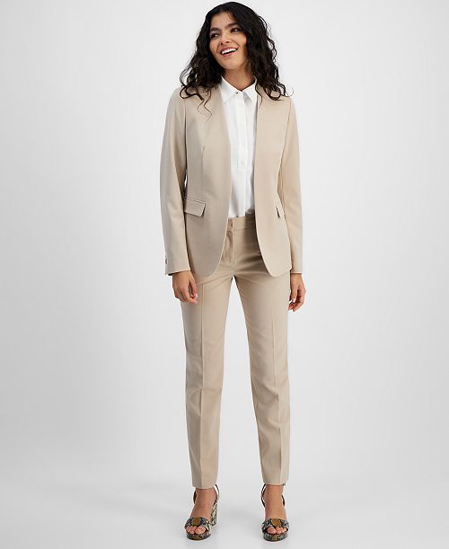 alfani Bar III Women's Open-Front Blazer & Pants Created for Macy's Women's Fashion Shoes & Accessories