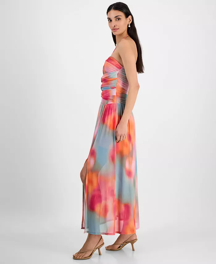Alfani Bar III Women's Printed Halter Bandeau Maxi Dress Exclusively At Macy's Women's Fashion Shoes & Accessories