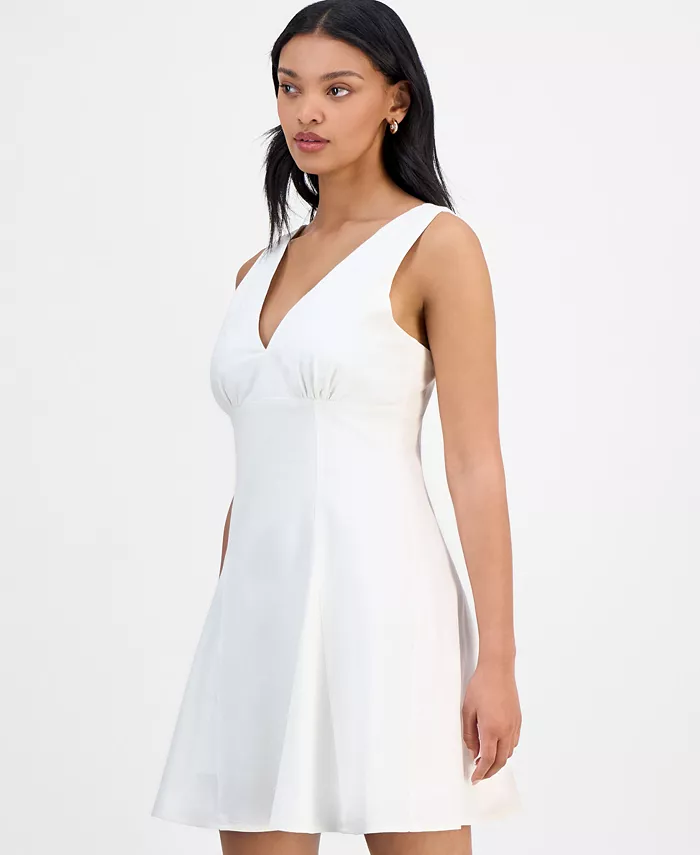 Alfani Bar III Women's V-Neck Sleeveless A-Line Dress Exclusively At Macy's Women's Fashion Shoes & Accessories