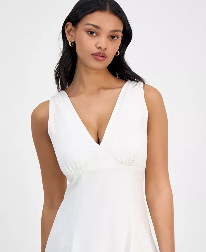 Alfani Bar III Women's V-Neck Sleeveless A-Line Dress Exclusively At Macy's Women's Fashion Shoes & Accessories