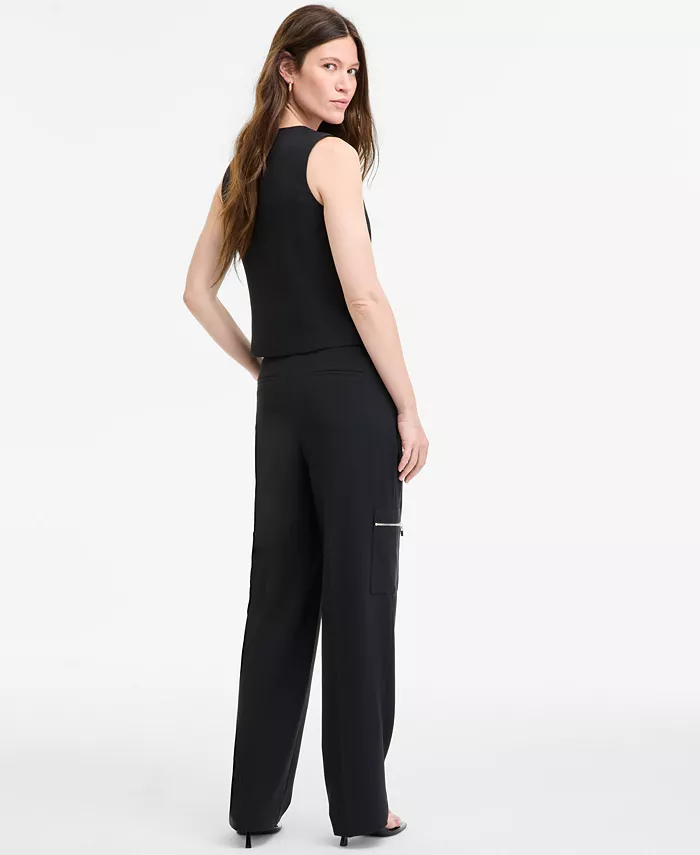 Alfani Bar III Women's Zip-Front Vest & Cargo Pants Exclusively At Macy's Women's Fashion Shoes & Accessories