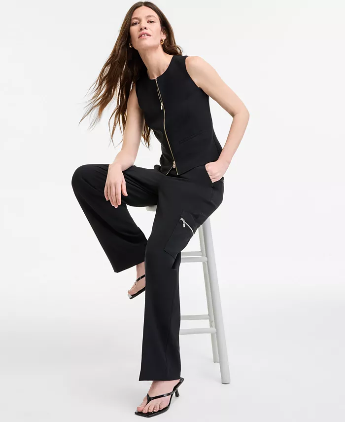 Alfani Bar III Women's Zip-Front Vest & Cargo Pants Exclusively At Macy's Women's Fashion Shoes & Accessories