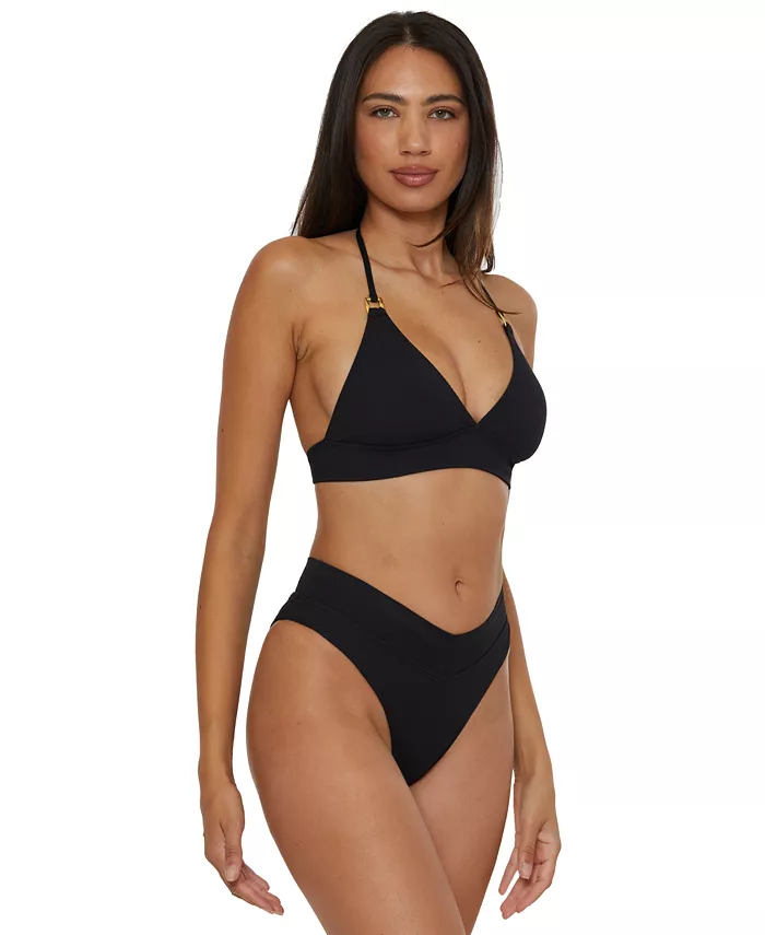 Alfani Becca Women's Modern Edge Halter Bikini Top & High-Waist Bottoms Women's Fashion Shoes & Accessories