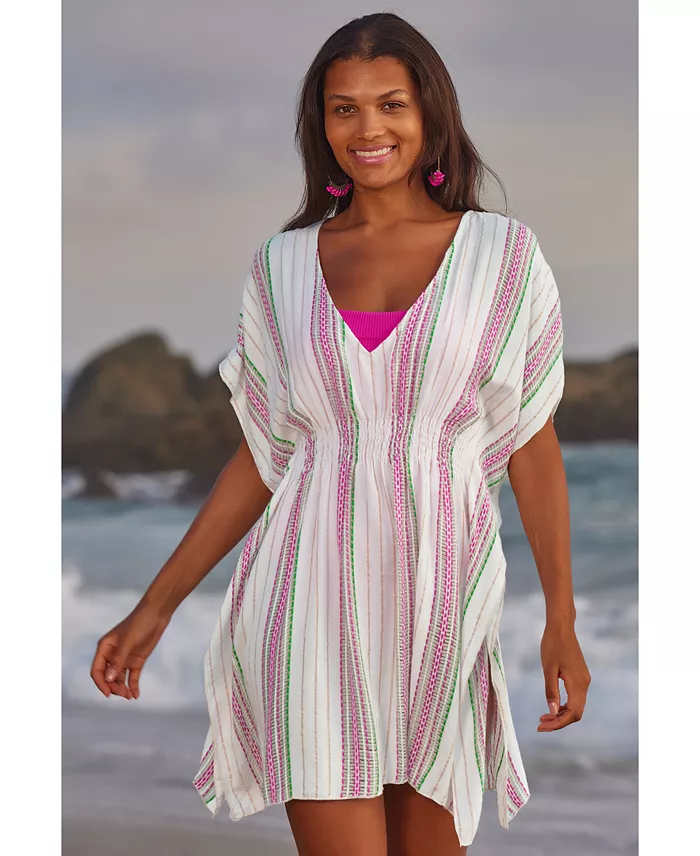 Alfani Becca Women's Radiance Tunic Swim Cover-Up Women's Fashion Shoes & Accessories