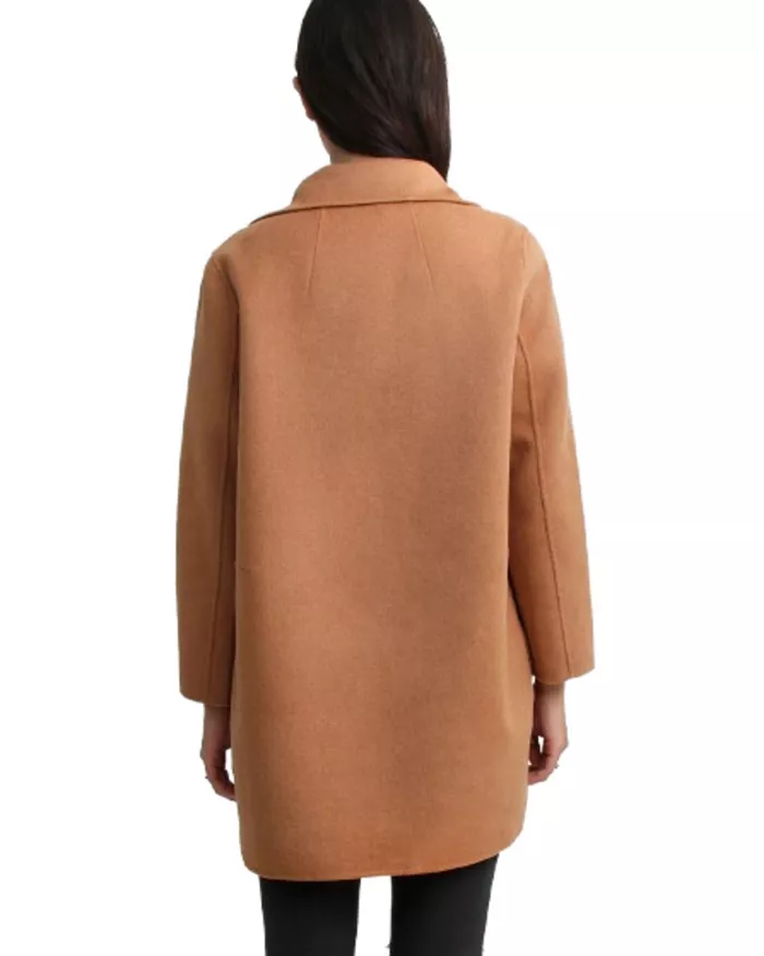 Alfani Belle & Bloom Women's Ex-Boyfriend Wool Blend Oversized Jacket Women's Fashion Shoes & Accessories