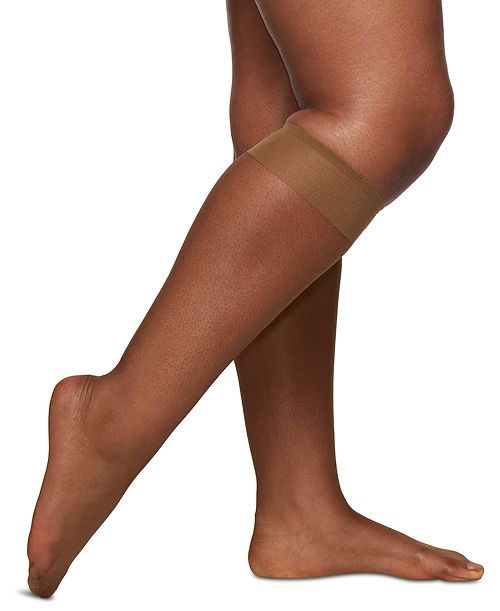 alfani Berkshire Plus Size 3-Pack Sheer Knee-Highs Women's Fashion Shoes & Accessories