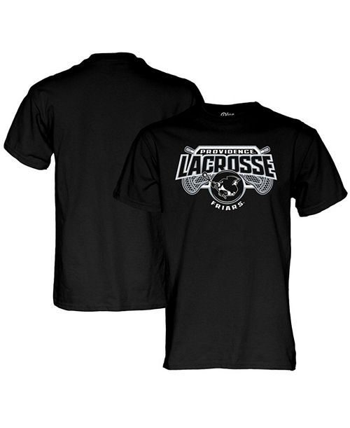 alfani Blue 84 Men's and Women's Black Providence Friars 2024 Men's Lacrosse Season T-shirt Sports Fan Shop