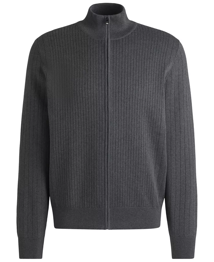 Alfani BOSS By Hugo Boss Men's Knit Pinstripe Zip-Up Cardigan Brands