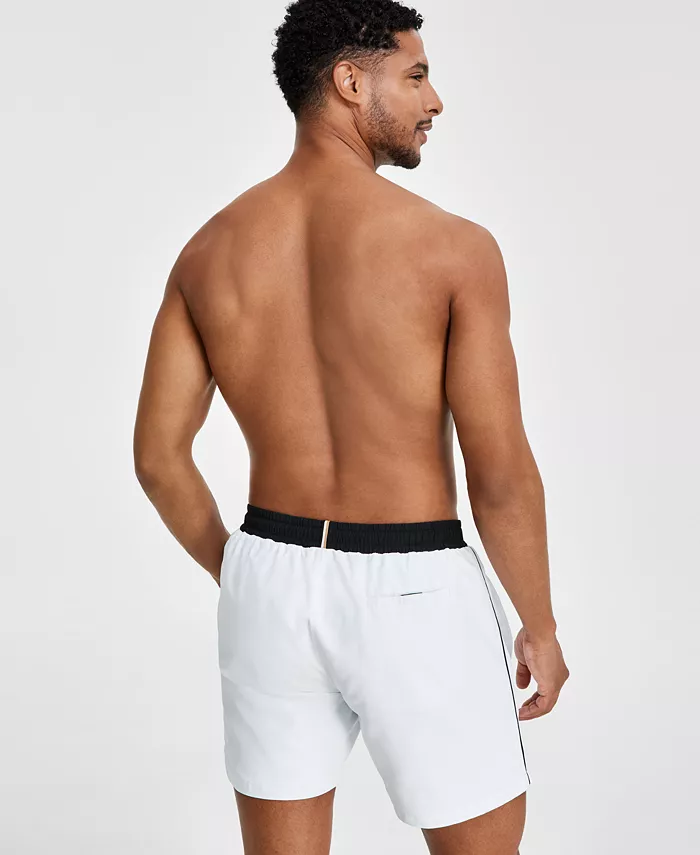 Alfani BOSS By Hugo Boss Men's Logo 6" Swim Trunks Created For Macy's Men's Fashion & Accessories