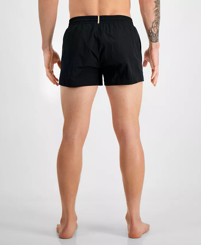Alfani BOSS By Hugo Boss Men's Mooneye Outlined Logo Drawstring 3" Swim Trunks Men's Fashion & Accessories