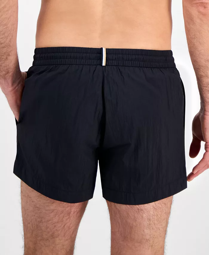 Alfani BOSS By Hugo Boss Men's Mooneye Outlined Logo Drawstring 3" Swim Trunks Men's Fashion & Accessories
