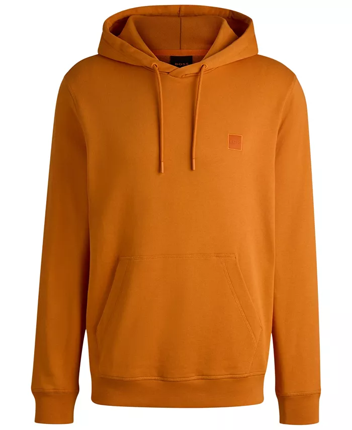 Alfani BOSS By Hugo Boss Men's Regular-Fit Cotton Terry Logo Patch Hoodie Brands