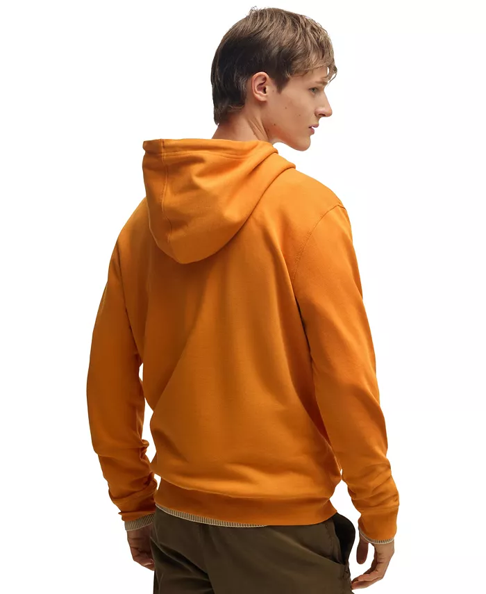Alfani BOSS By Hugo Boss Men's Regular-Fit Cotton Terry Logo Patch Hoodie Brands