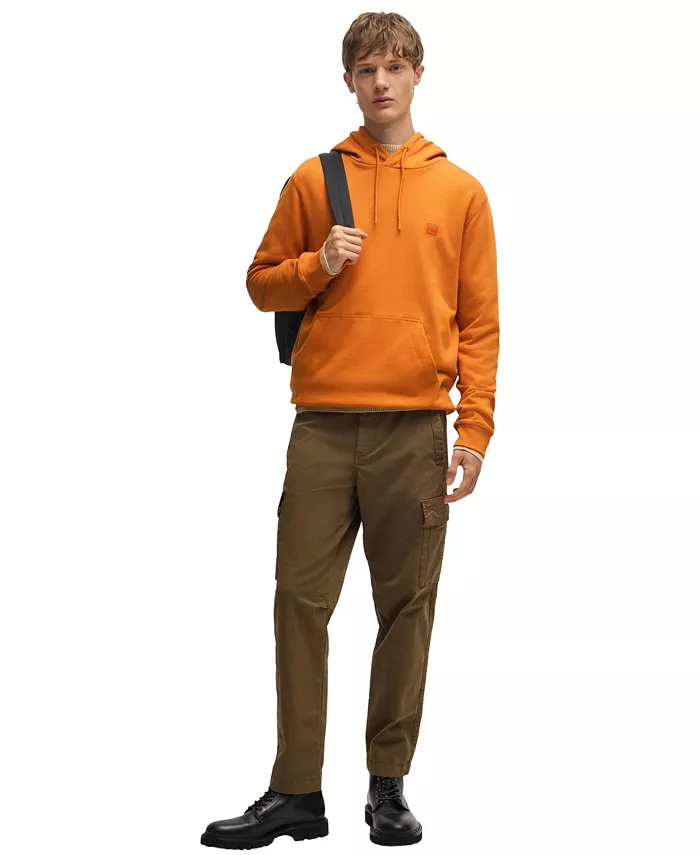 Alfani BOSS By Hugo Boss Men's Regular-Fit Cotton Terry Logo Patch Hoodie Brands