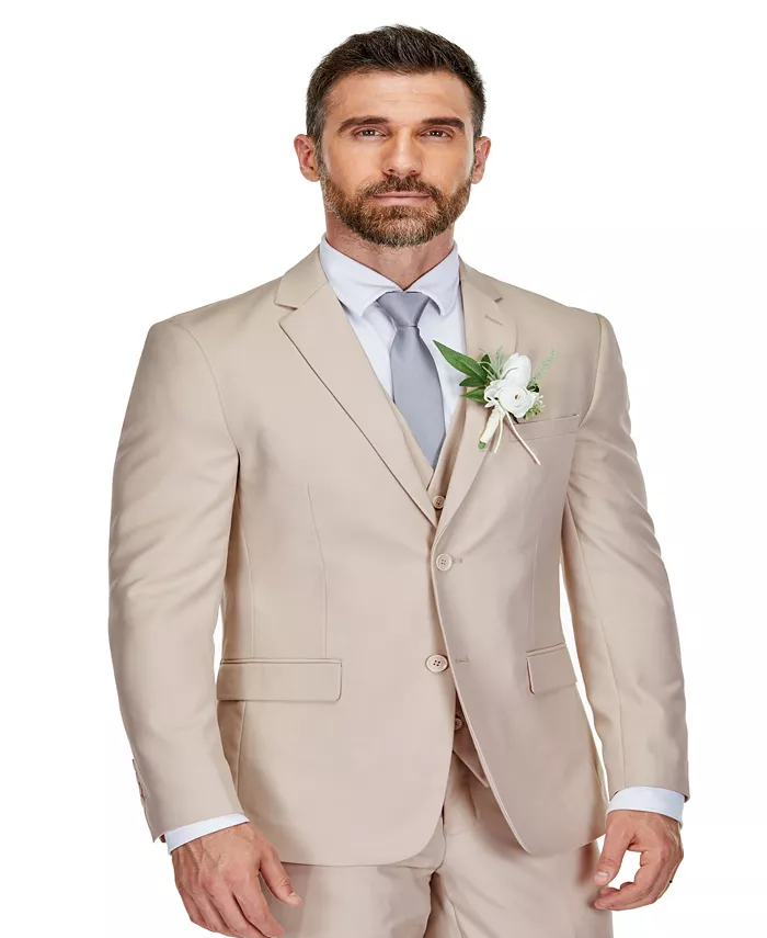 Alfani Braveman Men's 3-Piece Premium Vested 3-Piece Slim Fit Suit Men's Fashion & Accessories