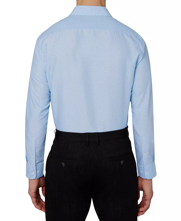 Alfani Calabrum Men's Regular Fit Dot Print Wrinkle Free Performance Dress Shirt Men's Fashion & Accessories
