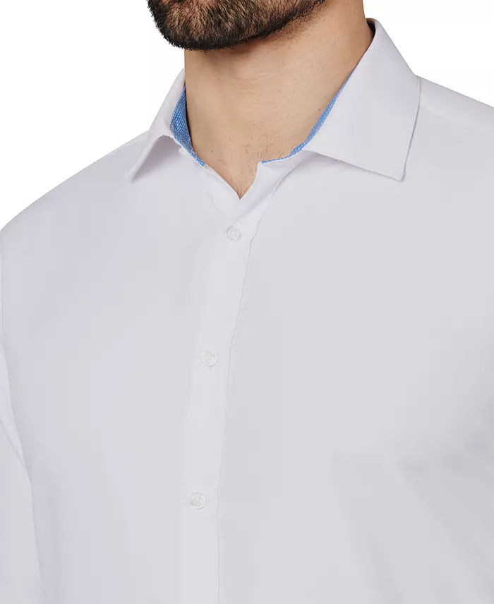 Alfani Calabrum Men's Regular Fit Solid Wrinkle Free Performance Dress Shirt Men's Fashion & Accessories