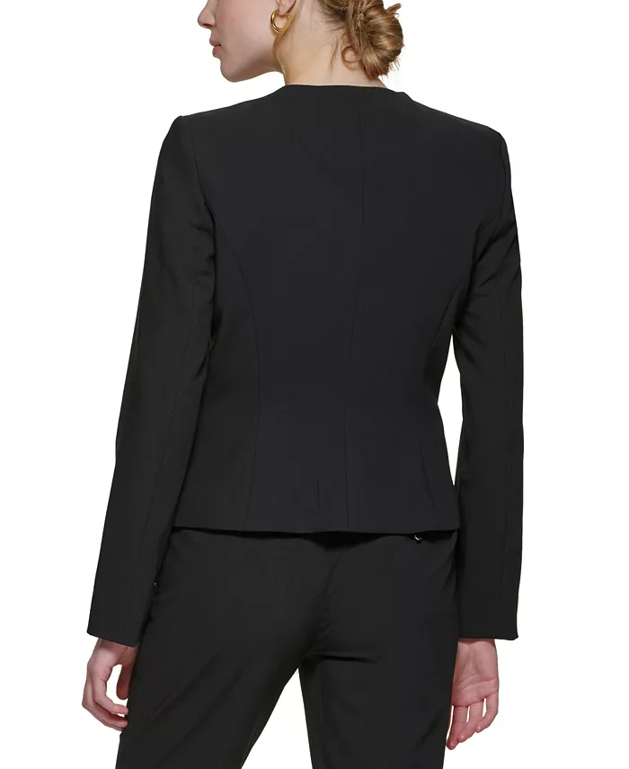 Alfani Calvin Klein Collarless Blazer Women's Fashion Shoes & Accessories