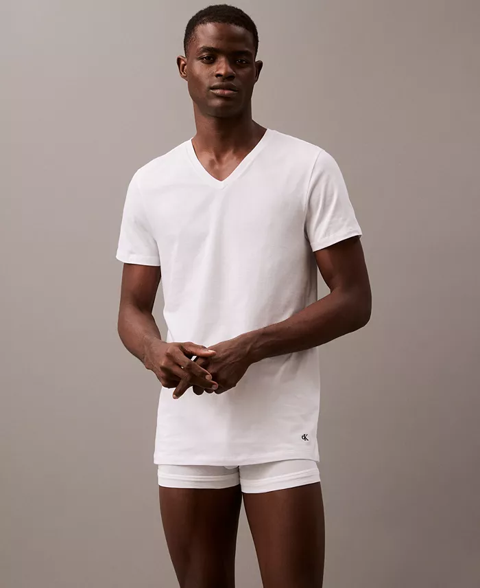 Alfani Calvin Klein Men's 3-Pack Cotton Classics V-Neck T-Shirts Men's Fashion & Accessories