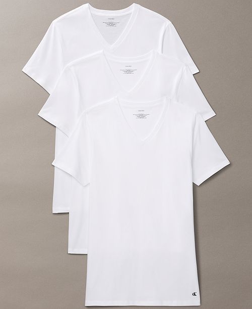 alfani Calvin Klein Men's 3-Pack Cotton Classics V-Neck T-Shirts Men's Fashion & Accessories