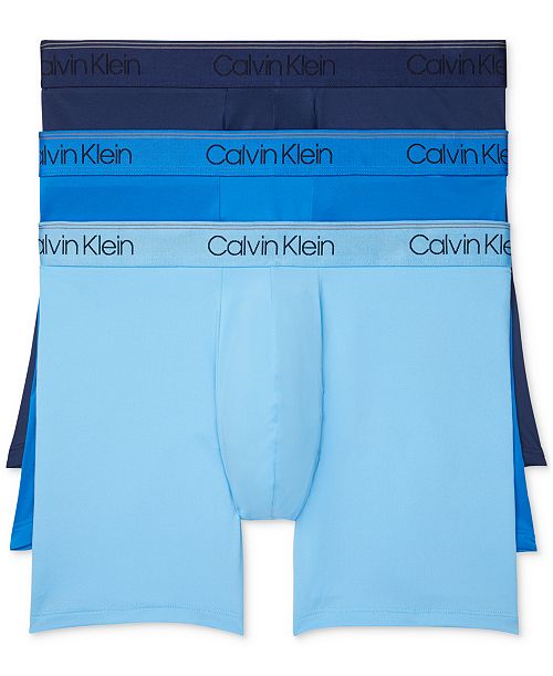 alfani Calvin Klein Men's 3-Pack Microfiber Stretch Boxer Briefs Underwear Men's Fashion & Accessories