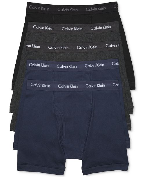 alfani Calvin Klein Men's 5-Pack Cotton Classic Boxer Briefs Underwear Men's Fashion & Accessories