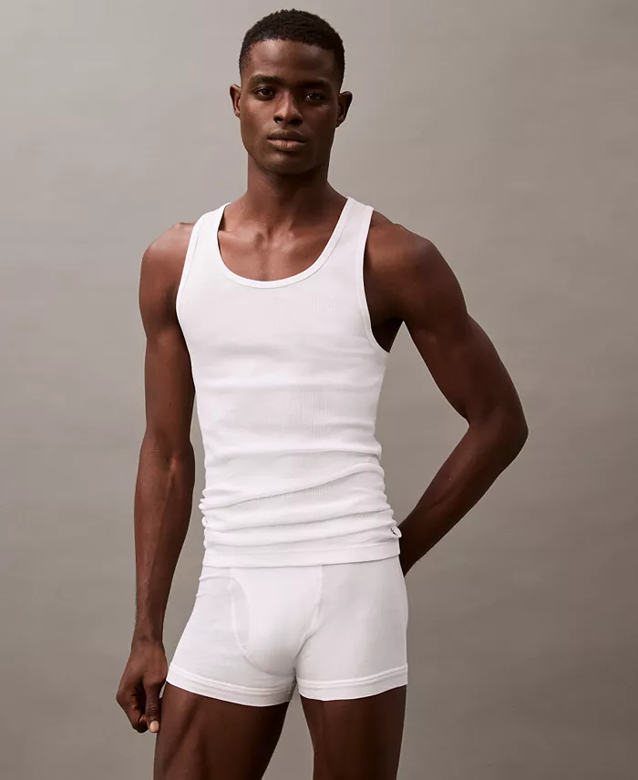 Alfani Calvin Klein Men's 5-Pack Cotton Classics Tanks Men's Fashion & Accessories