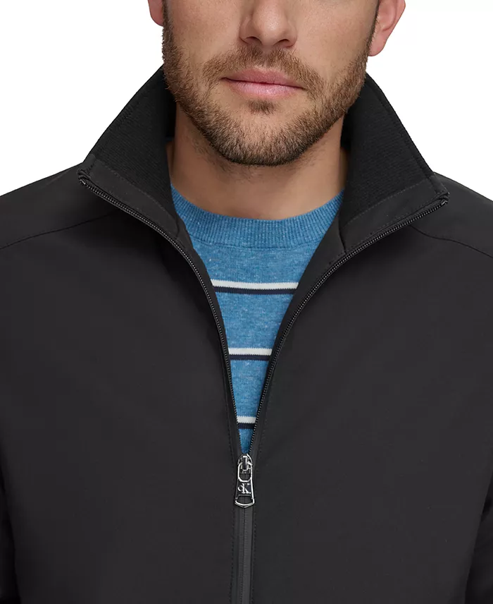 Alfani Calvin Klein Men's Classic Midweight Stand Collar Jacket Men's Fashion & Accessories