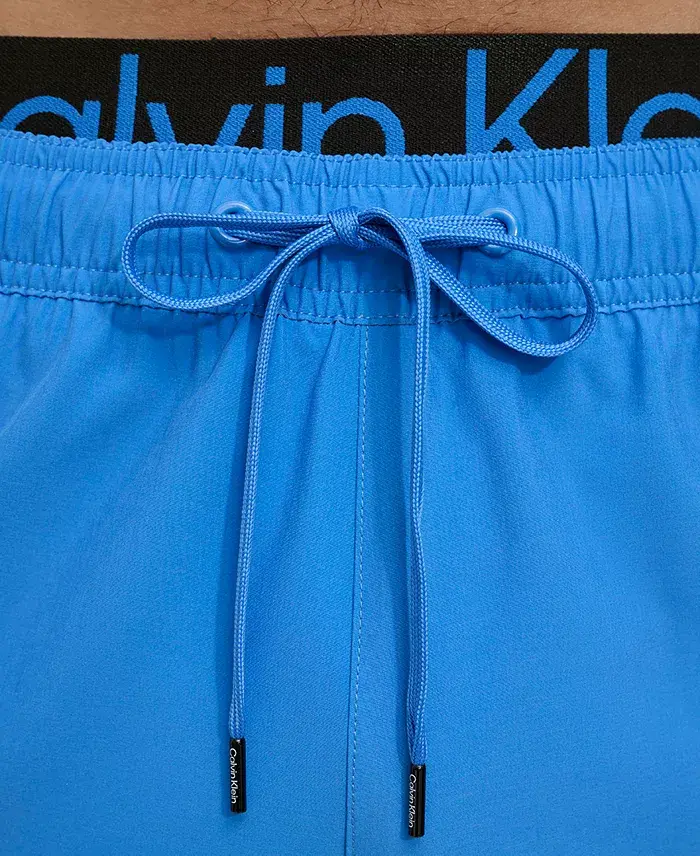 Alfani Calvin Klein Men's Logo Elastic Waist Modern Euro 5" Volley Swim Trunks Men's Fashion & Accessories