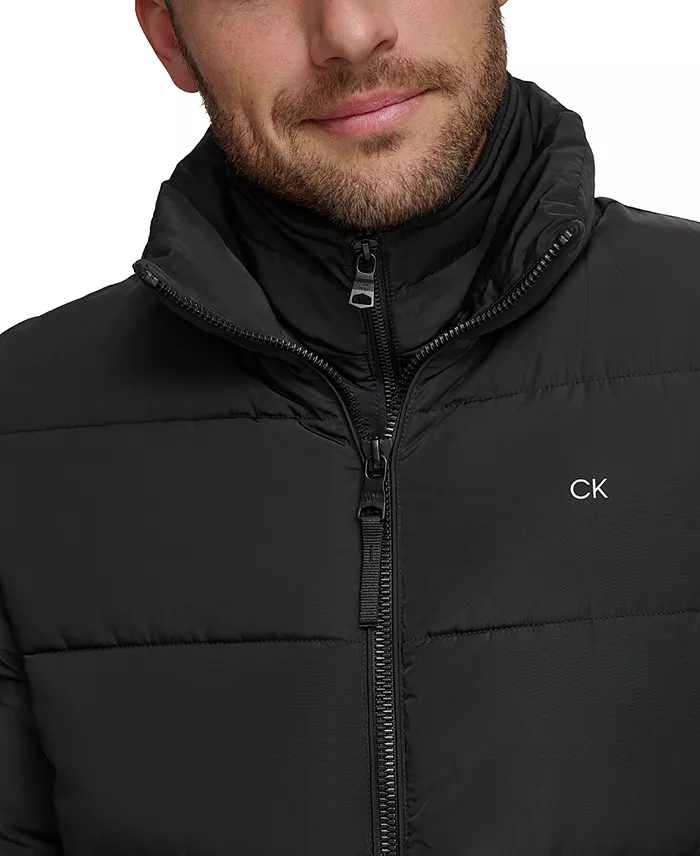 Alfani Calvin Klein Men's Puffer With Set In Bib Detail Created For Macy's Men's Fashion & Accessories