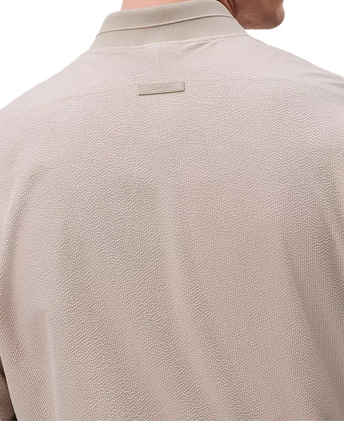 Alfani Calvin Klein Men's Relaxed Fit Seersucker Zip-Front Bomber Jacket Men's Fashion & Accessories