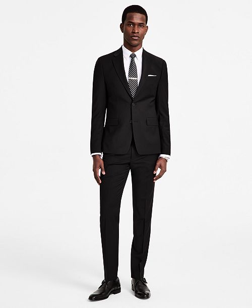 alfani Calvin Klein Men's Skinny-Fit Wool Blend Suit Separates Men's Fashion & Accessories