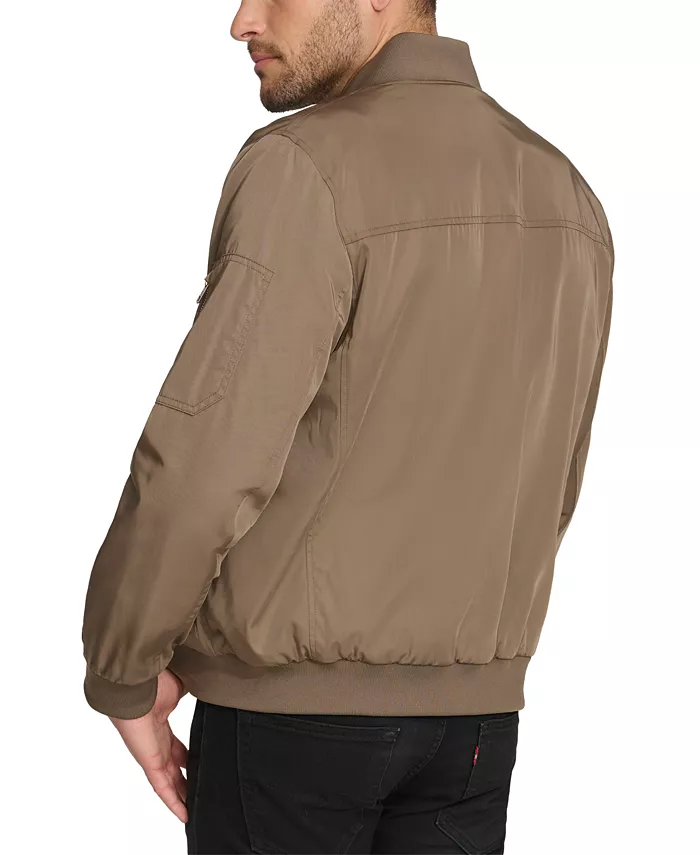 Alfani Calvin Klein Men's Solid-Color Zipper Flight Jacket Men's Fashion & Accessories