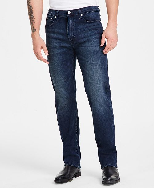 alfani Calvin Klein Men's Standard Straight-Fit Stretch Jeans Men's Fashion & Accessories