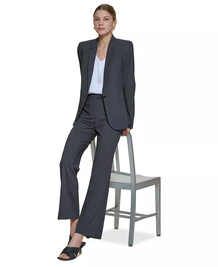 Alfani Calvin Klein One-Button Blazer Regular And Petite Sizes Women's Fashion Shoes & Accessories