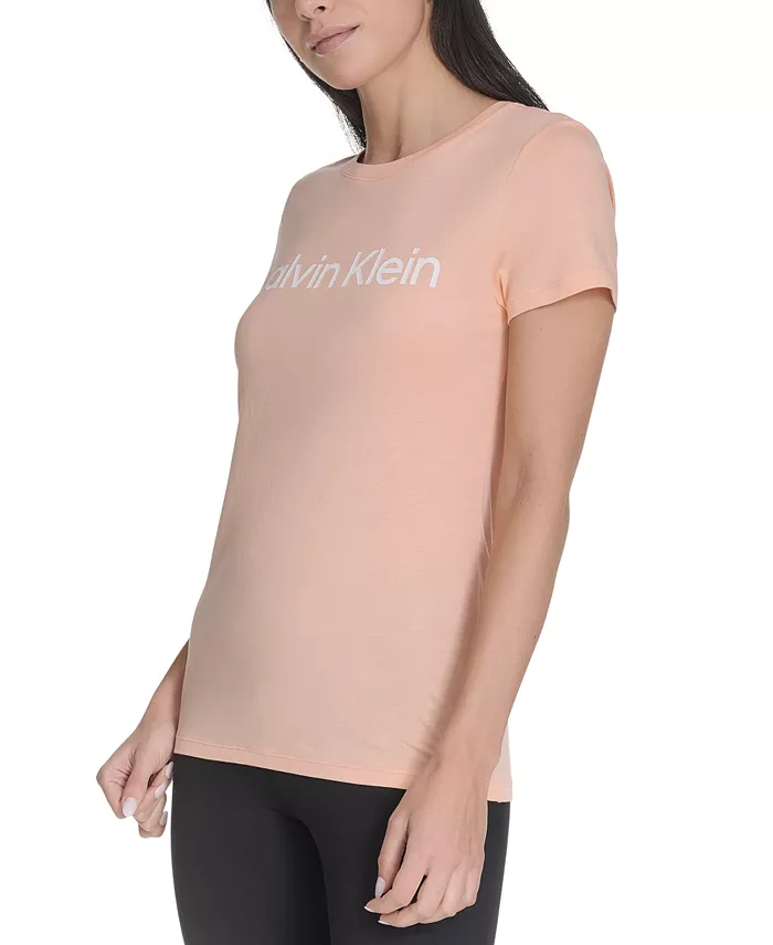 Alfani Calvin Klein Performance Women's Logo T-Shirt Women's Fashion Shoes & Accessories