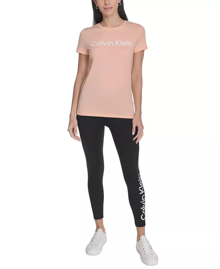Alfani Calvin Klein Performance Women's Logo T-Shirt Women's Fashion Shoes & Accessories