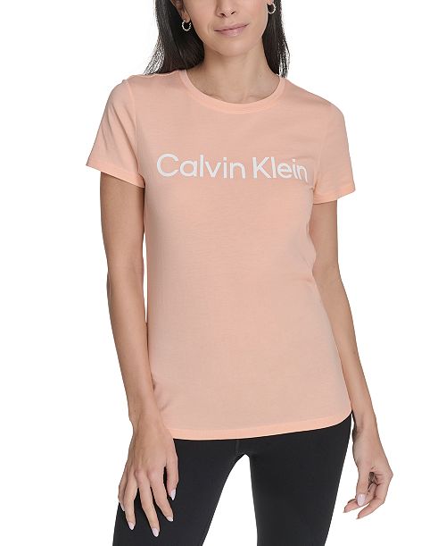 alfani Calvin Klein Performance Women's Logo T-Shirt Women's Fashion Shoes & Accessories