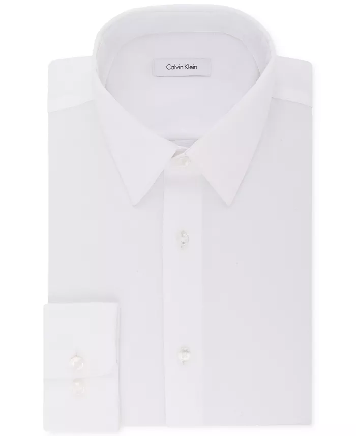 Alfani Calvin Klein Steel Calvin Klein Men's Steel+ Regular Non-Iron Stretch Performance Dress Shirt Men's Fashion & Accessories