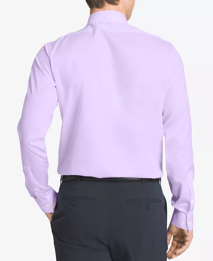 Alfani Calvin Klein Steel Men's Slim-Fit Non-Iron Herringbone Dress Shirt Men's Fashion & Accessories