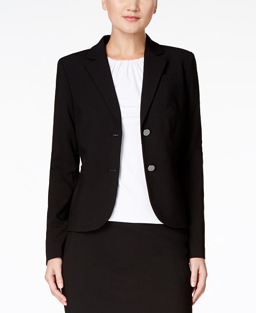 alfani Calvin Klein Two-Button Blazer Women's Fashion Shoes & Accessories