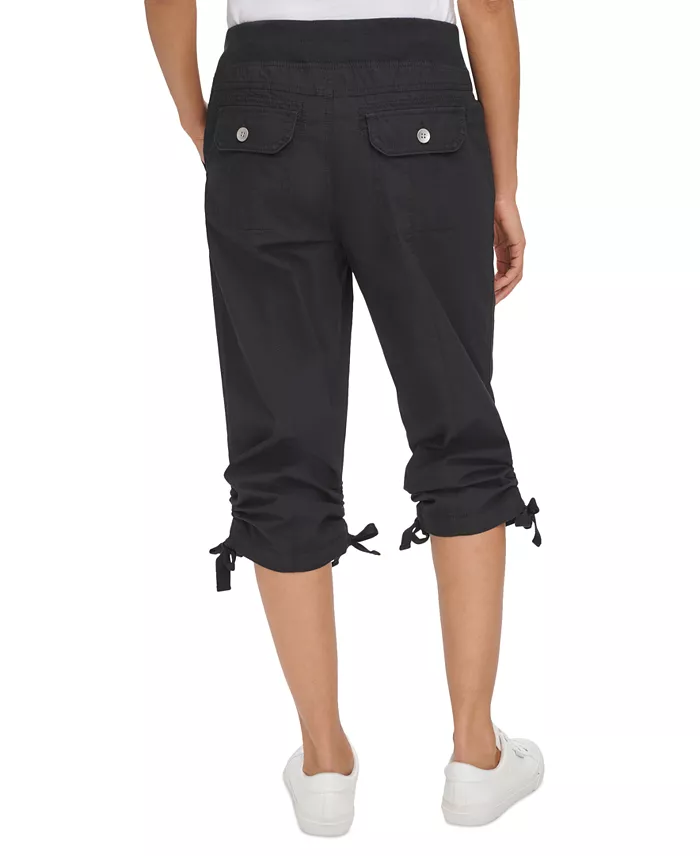 Alfani Calvin Klein Women's Convertible Cargo Capri Pants Women's Fashion Shoes & Accessories