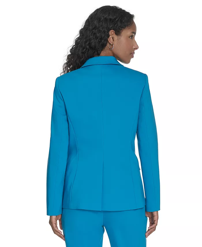 Alfani Calvin Klein Women's Cotton-Blend One-Button Jacket Women's Fashion Shoes & Accessories