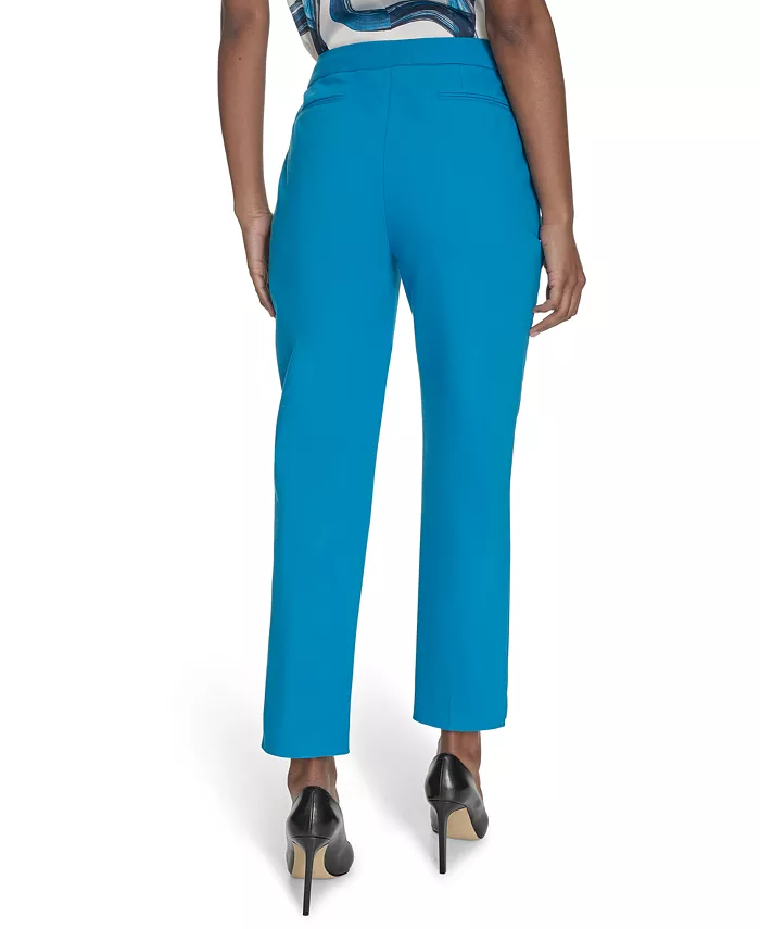 Alfani Calvin Klein Women's Cotton-Blend Straight-Leg Pants Women's Fashion Shoes & Accessories