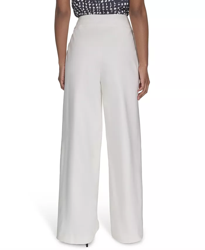 Alfani Calvin Klein Women's Cotton-Blend Wide-Leg Pants Women's Fashion Shoes & Accessories