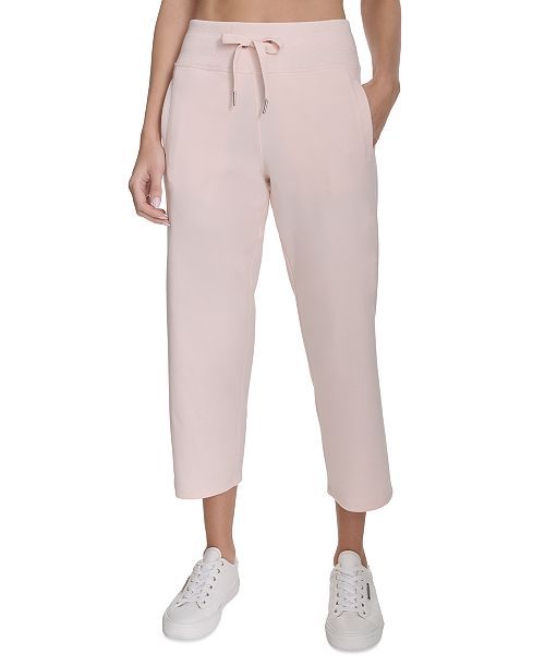 alfani Calvin Klein Women's Cropped Drawstring-Waist Pants Women's Fashion Shoes & Accessories
