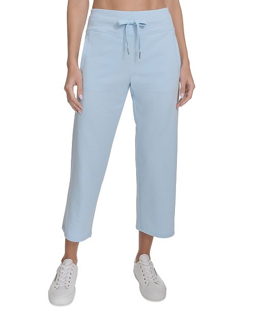 alfani Calvin Klein Women's Cropped Drawstring-Waist Pants Women's Fashion Shoes & Accessories
