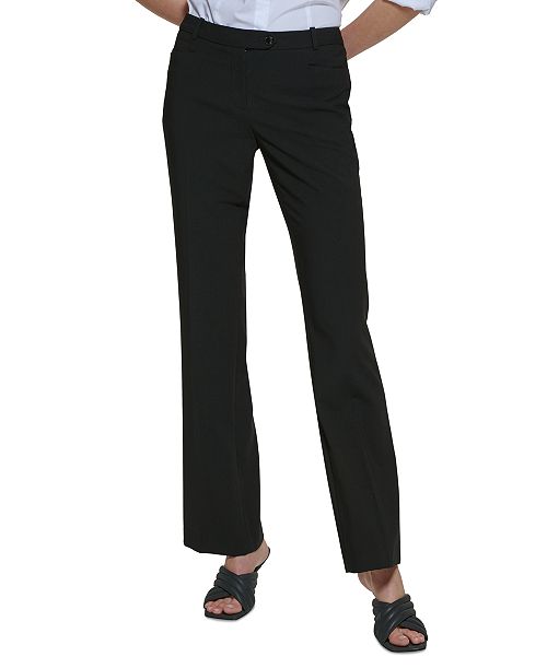 alfani Calvin Klein Women's Modern Fit Trousers Regular & Petite Women's Fashion Shoes & Accessories