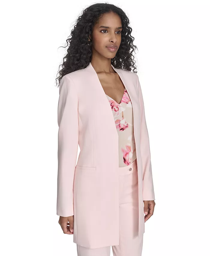 Alfani Calvin Klein Women's Open-Front Long-Sleeve Blazer Women's Fashion Shoes & Accessories