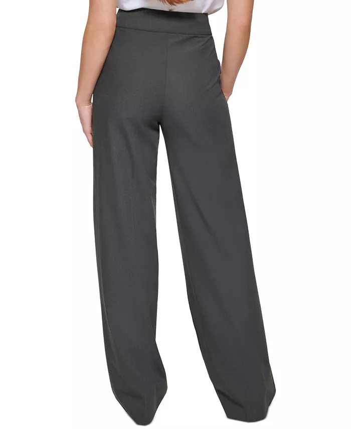 Alfani Calvin Klein Women's Whitney Button Front Wide Leg Pants Women's Fashion Shoes & Accessories